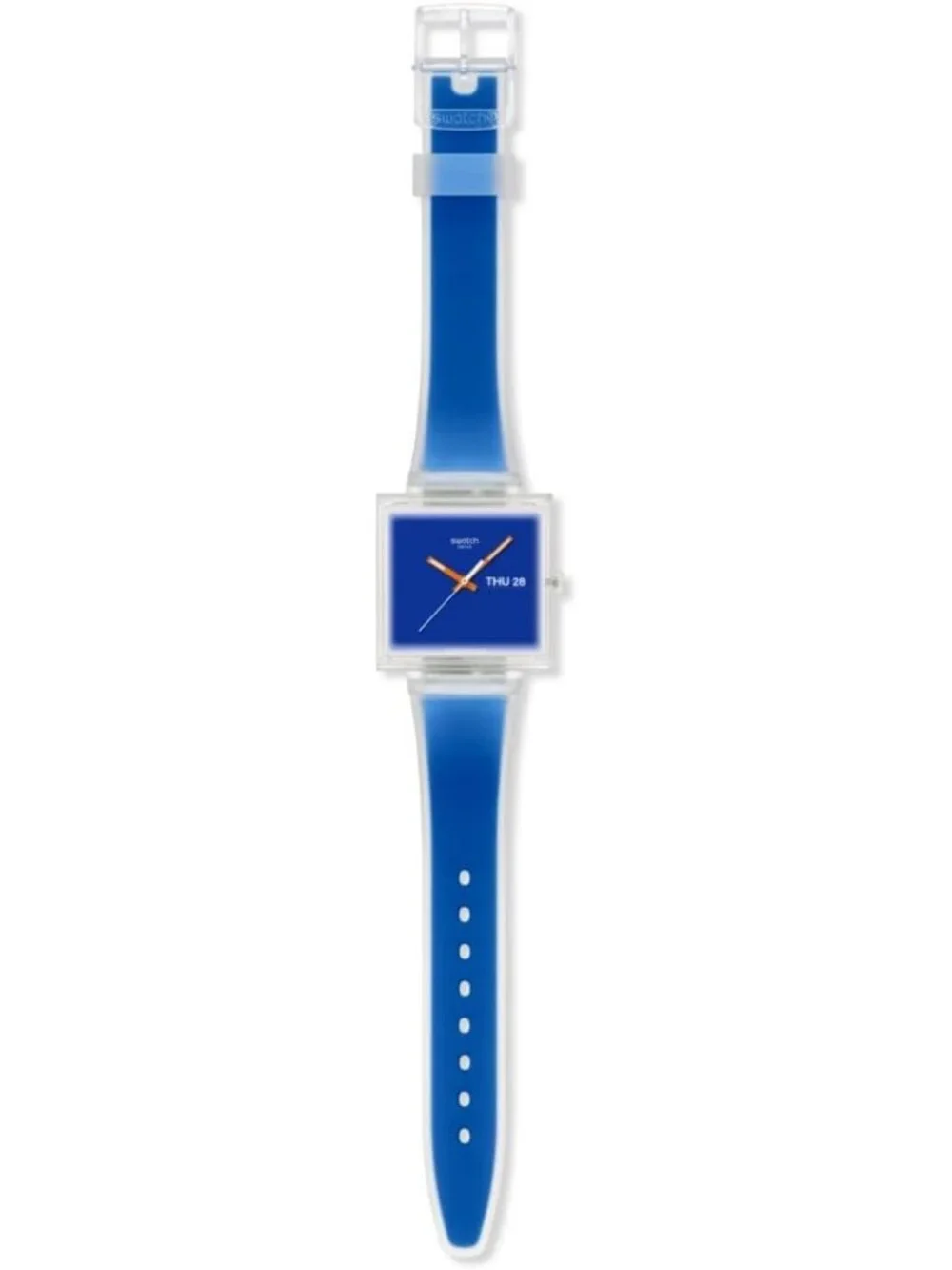 Unisex Blue Casual Watch Bio-sourced Quartz Square Analog Stylish Wrist Watch